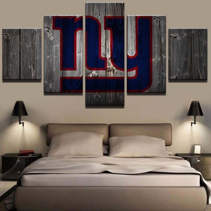 New York Giants Football Barnwood Sport – Canvas Wall Art
