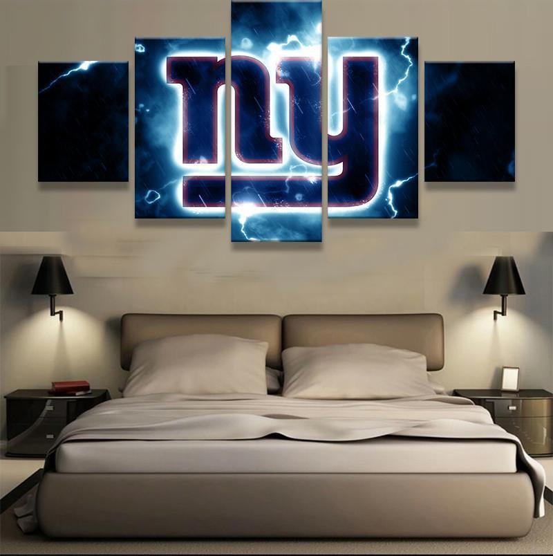 New York Giants Thunder Football – Canvas Wall Art