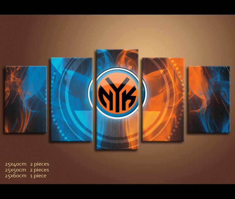 New York Knicks Basketball Logo Basketball – Canvas Wall Art