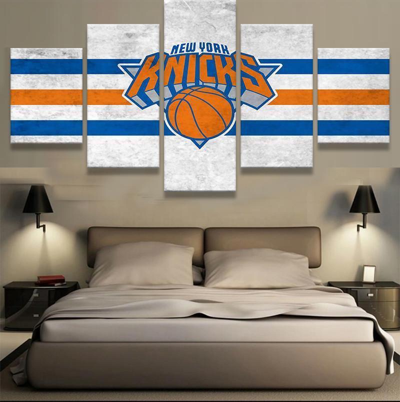 New York Knicks Team Emblem Nba Basketball – Canvas Wall Art