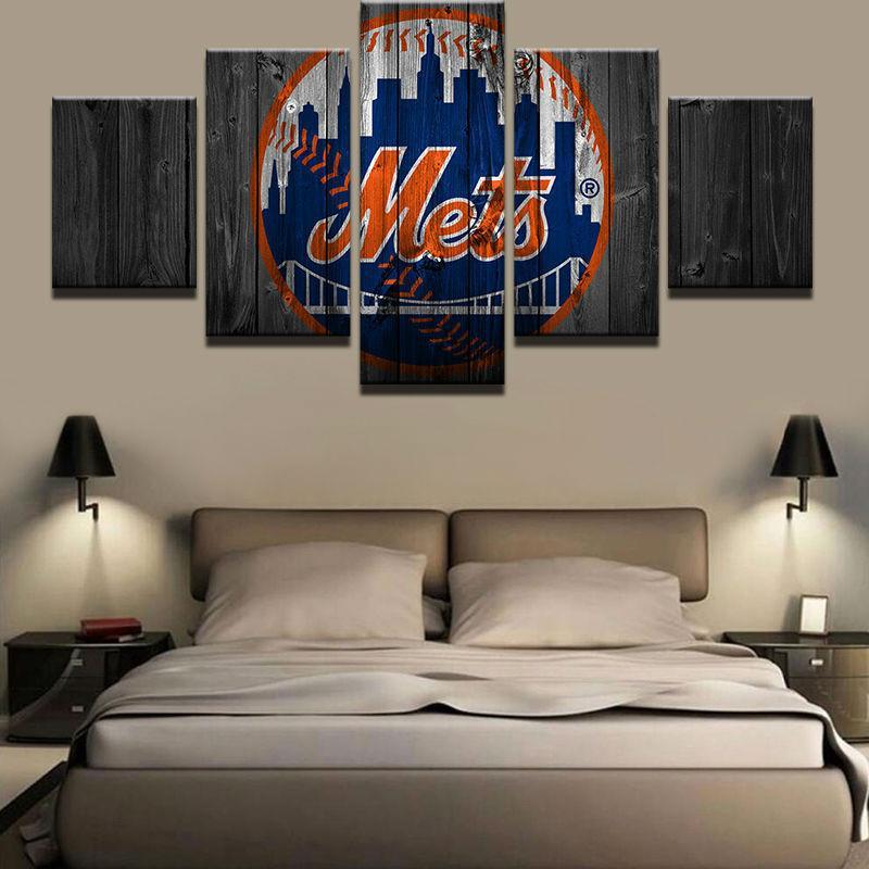 New York Mets Wood – Sport Canvas Wall Art
