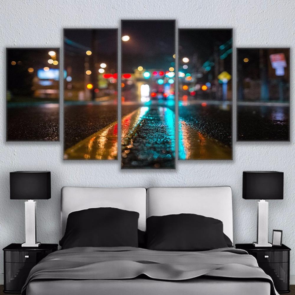 New York Street Night – Nature Canvas Wall Art