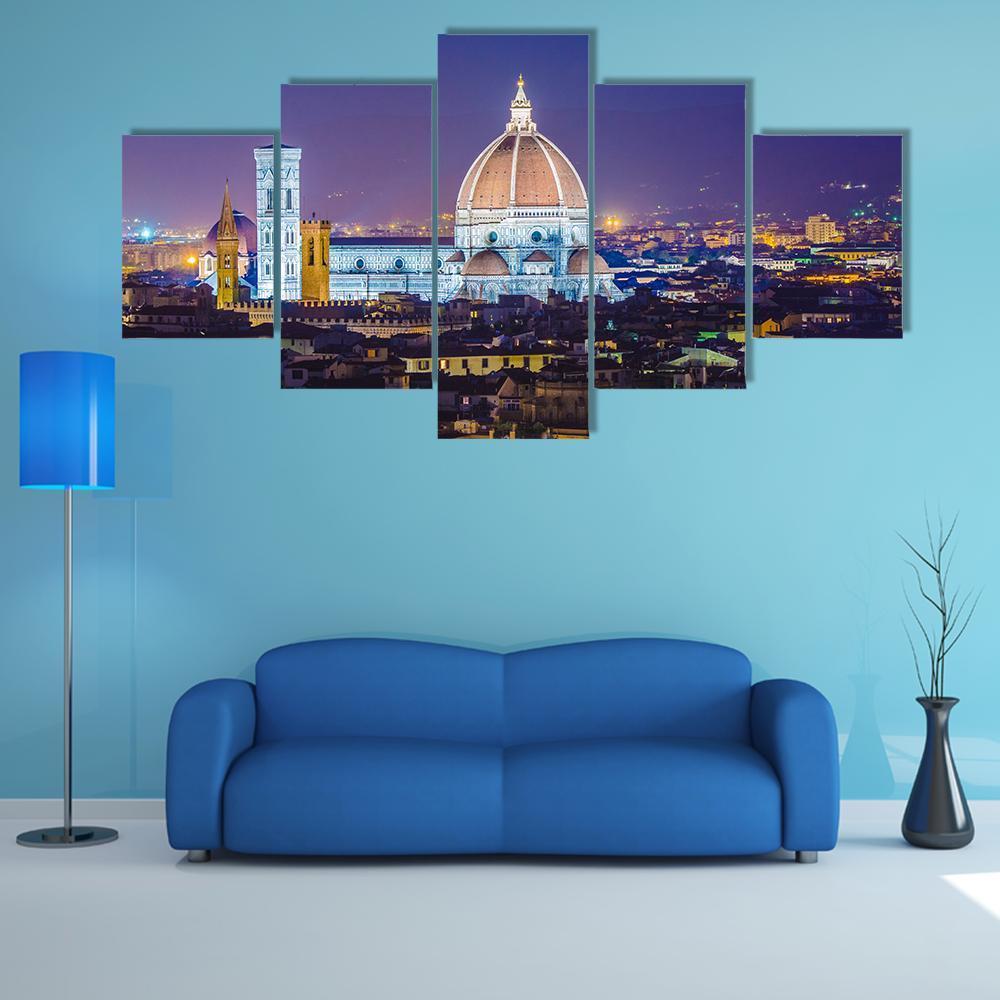 Nice View Of Florence During Evening Hours – Nature Canvas Wall Art