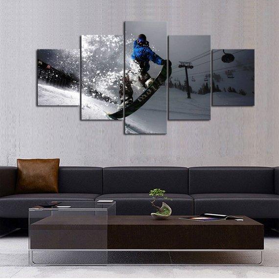 Night Slope – Sport Canvas Wall Art