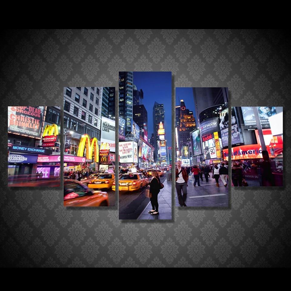 Night View Of The City 02 – Nature Canvas Wall Art