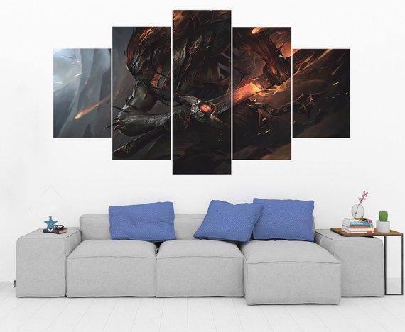 Nightbringer Yasuo League Of Legends Gaming Canvas Wall Art
