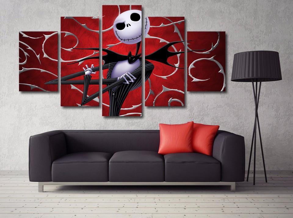 Nightmare Before Christmas 5 – Abstract Canvas Wall Art