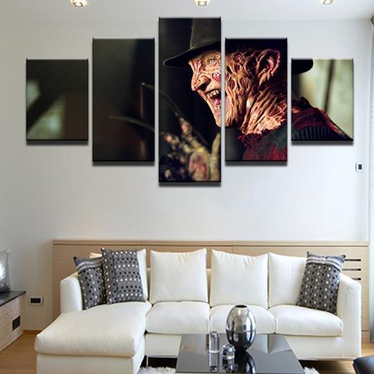 Nightmare On Elm Street Freddy Krueger Movie Canvas Wall Art