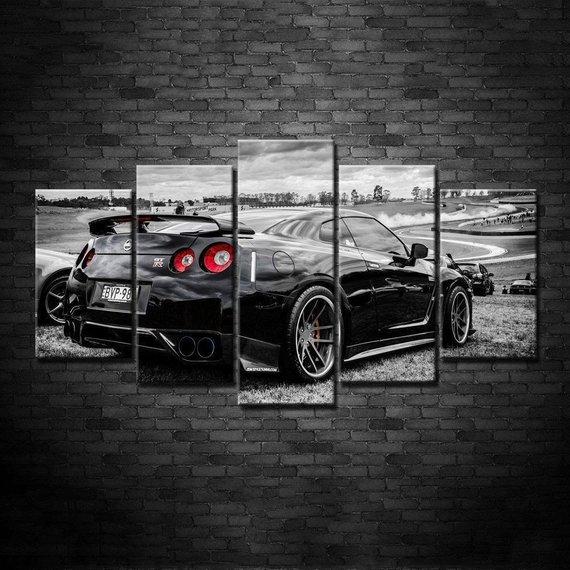 Nissan Gtr Car Race – Automative Canvas Wall Art