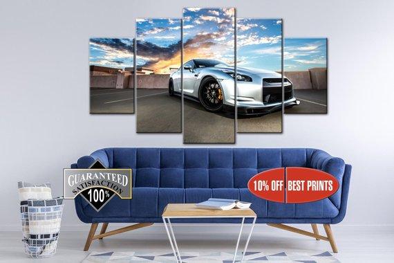 Nissan Gtr Car, Sport Car – Automative Canvas Wall Art