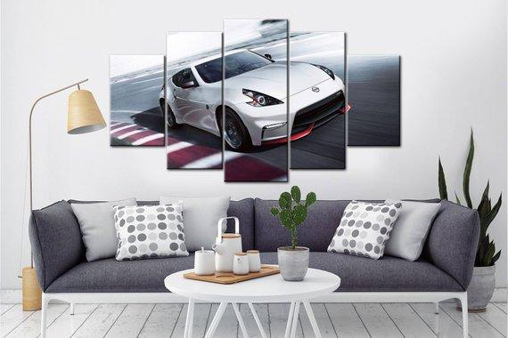 Nissan Gtr White – Automative Canvas Wall Art