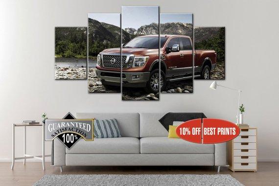 Nissan Titan Xd, Pickup Truck, V8 Engine, Nissan Usa – Automative Canvas Wall Art