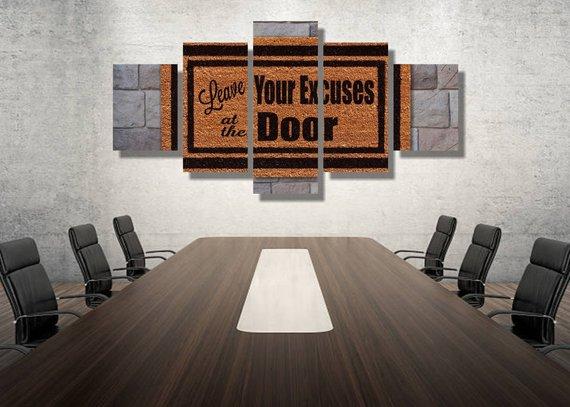 No Excuses – Abstract Canvas Wall Art