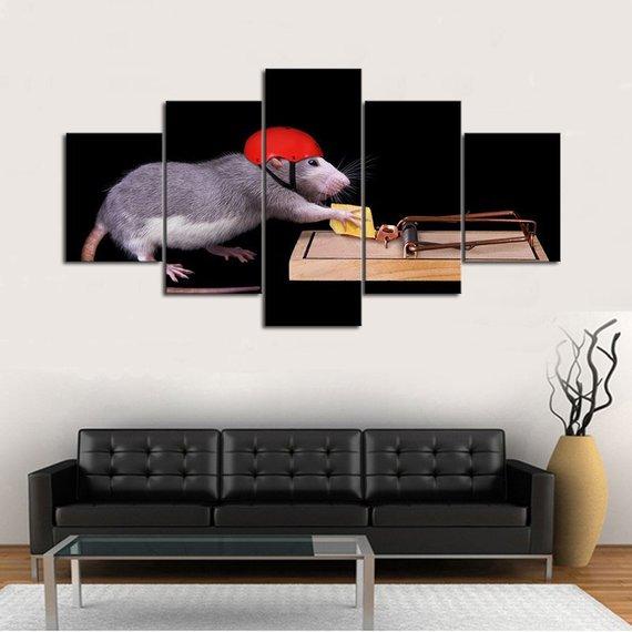 No Guts No Glory Animal Canvas Wall Art