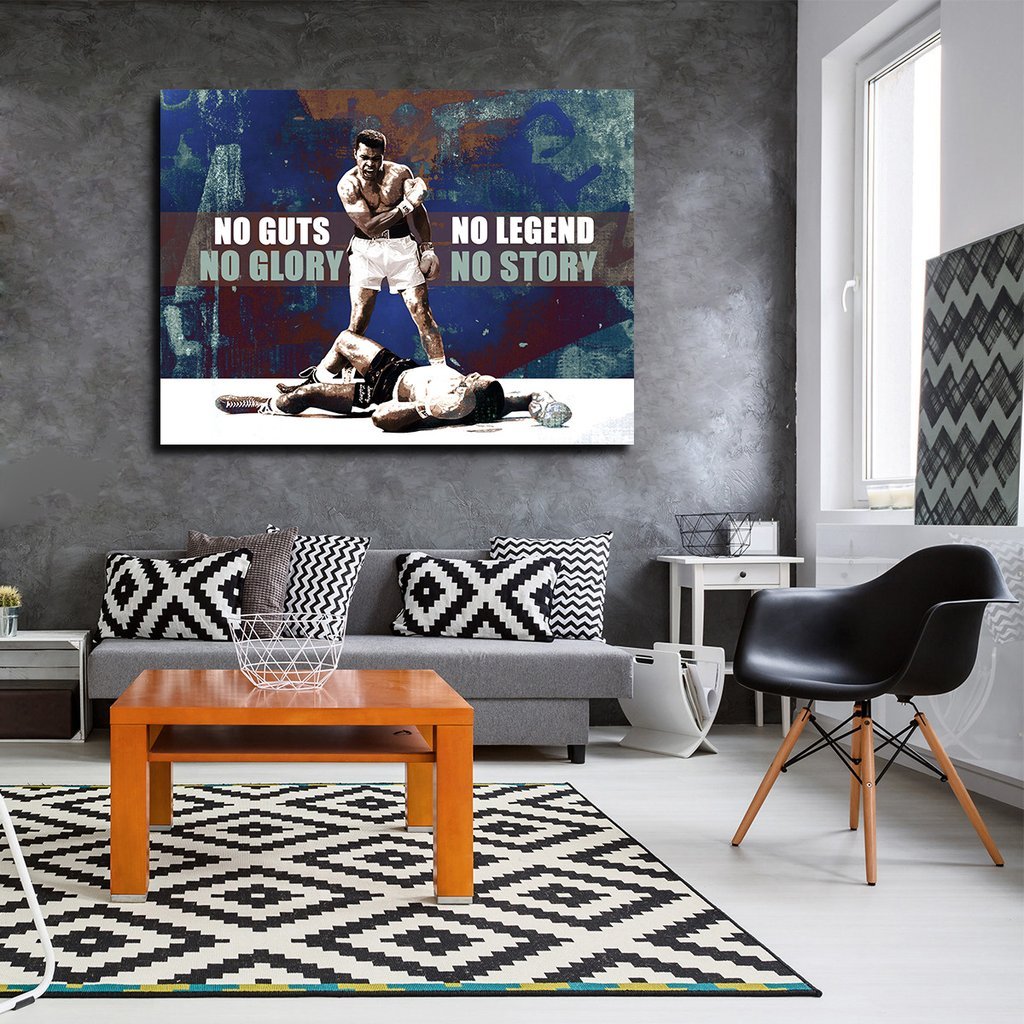 No Guts No Glory, No Legend No Story Boxing Art – Canvas Wall Art