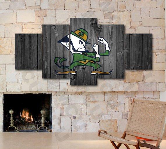 Notre Dame Fighting Irish Football College Sport -Cv Canvas Wall Art