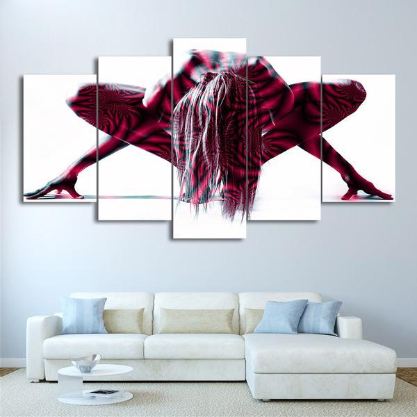 Nude Woman Body – Abstract Canvas Wall Art