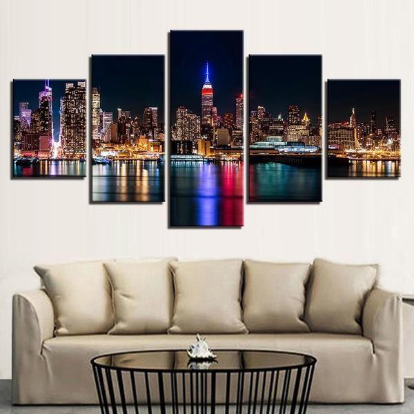 Nyc Nightscape – Nature Canvas Wall Art