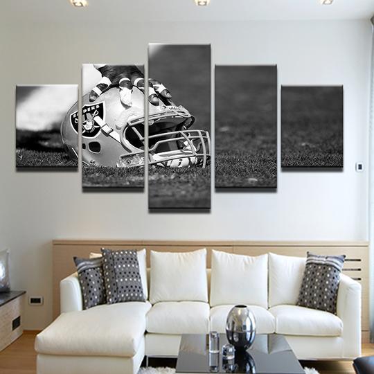 Oakland Raiders Helmet Sport Canvas Wall Art