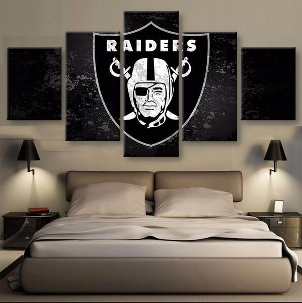 Oakland Raiders Football Sports Team Logo – Sport Canvas Wall Art