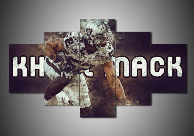 Oakland Raiders – Khalil Mack – Sport Canvas Wall Art