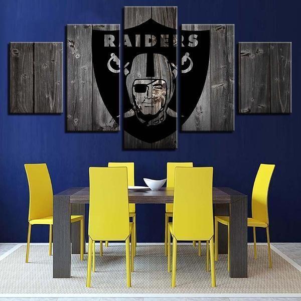 Oakland Raiders Nfl Logo – Sport Canvas Wall Art
