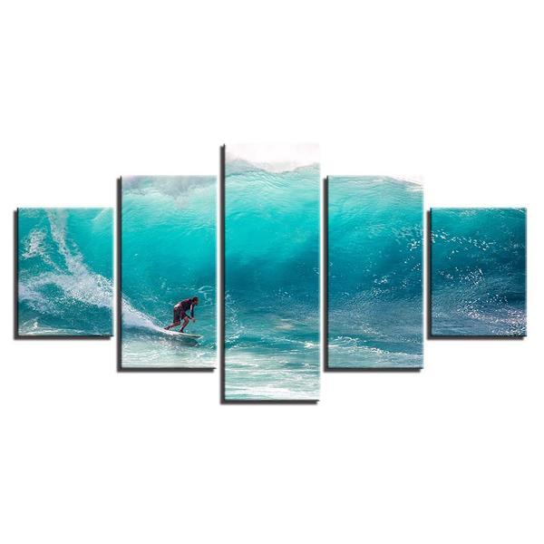 Ocean Big Wave Surfing – Sport Canvas Wall Art