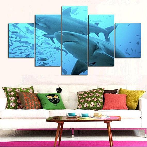Ocean Shark – Animal Canvas Wall Art