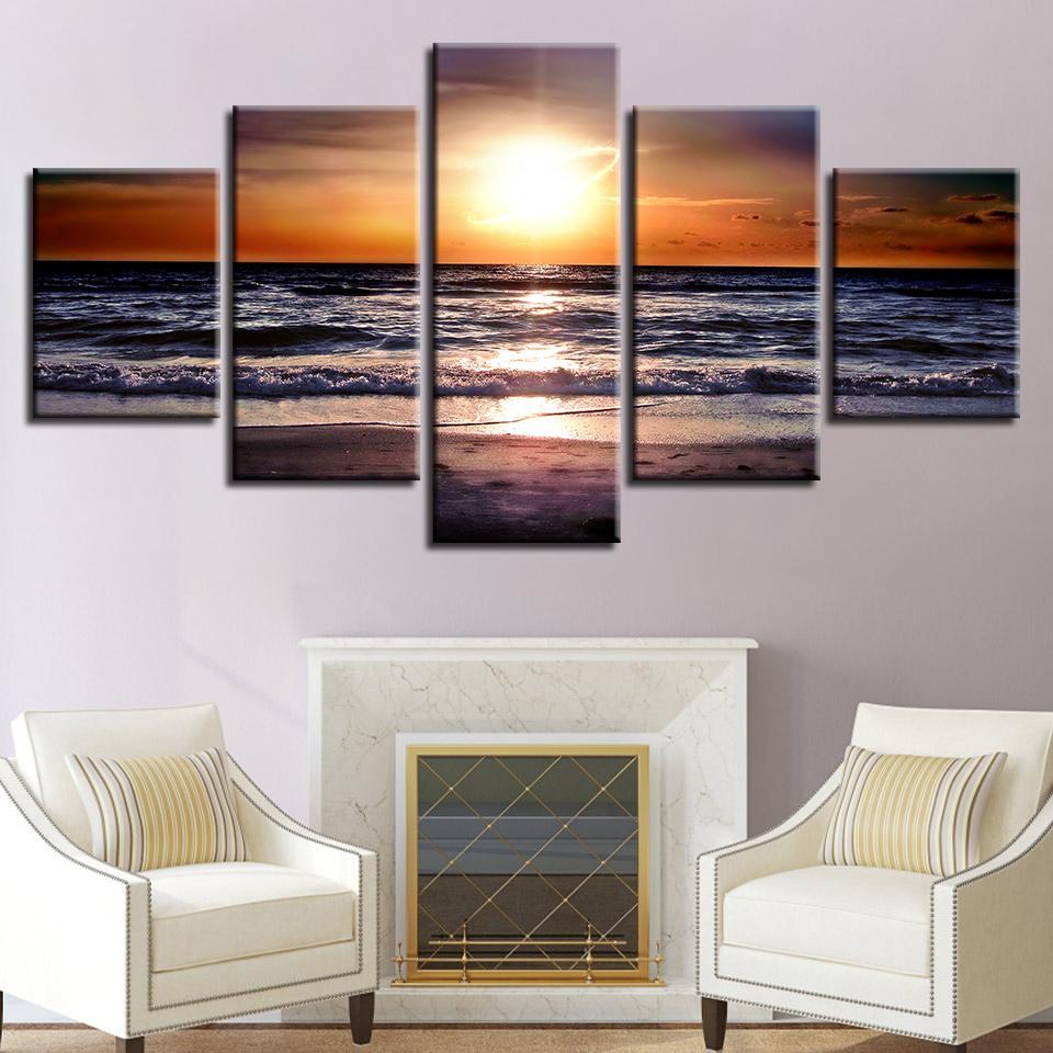 Ocean Sunset – Nature Canvas Wall Art