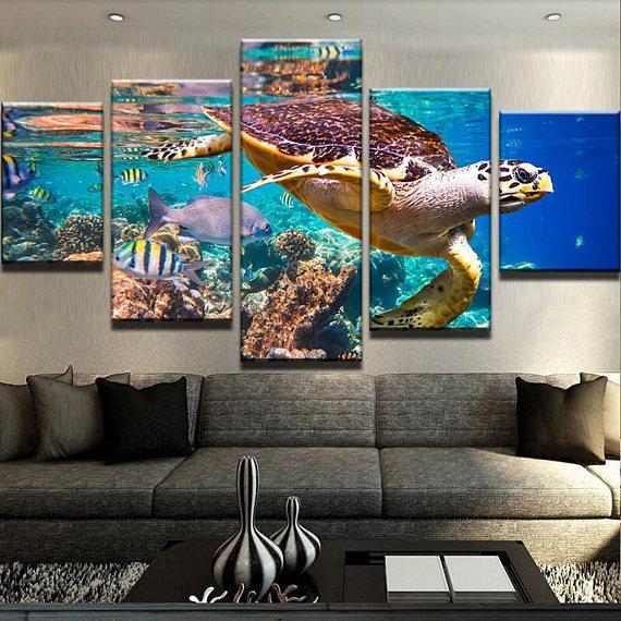 Ocean Turtle – Animal Canvas Wall Art