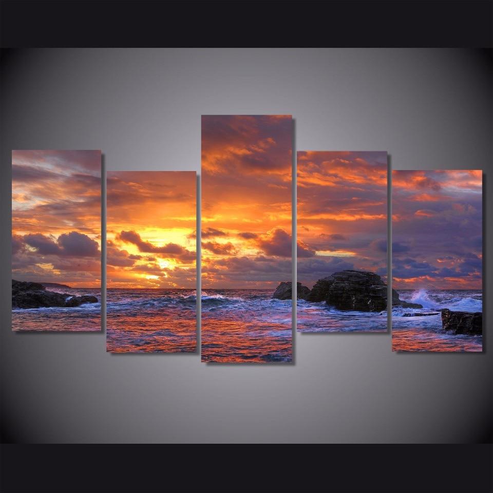 Ocean Wave Blue Sea Sky 1 – Nature Canvas Wall Art