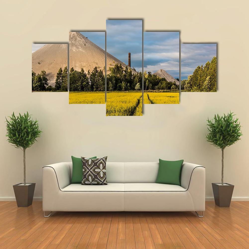 Oil Shale Ash Heap In Estonia – Nature Canvas Wall Art