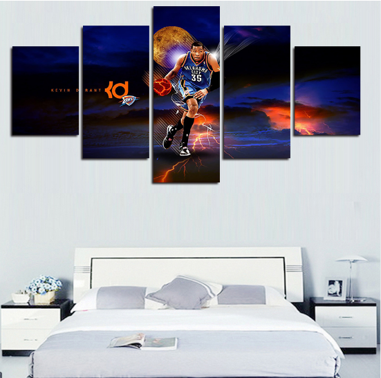 Oklahoma City Thunder 35 Footballer Kevin – Sport Canvas Wall Art