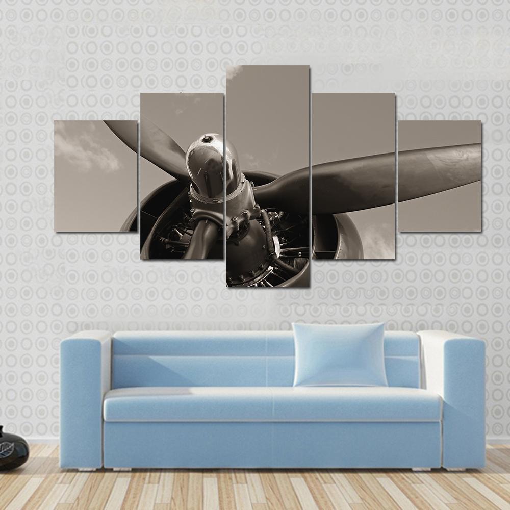Old Airplane Propeller – Automative Canvas Wall Art