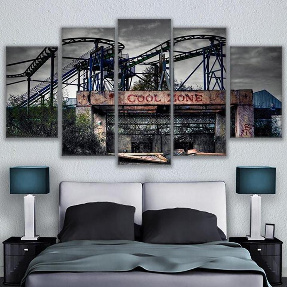 Old Cool Amusement Park – Nature Canvas Wall Art