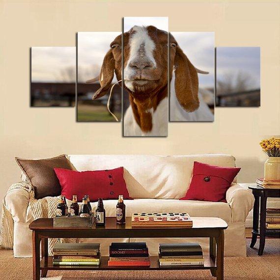 Old Goat 01 – Animal Canvas Wall Art