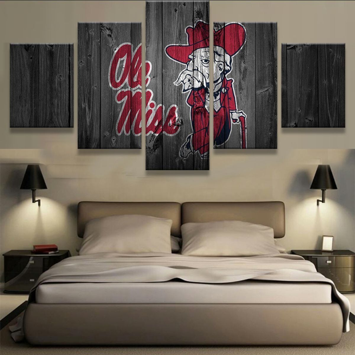 Ole Miss -Sport Canvas Wall Art