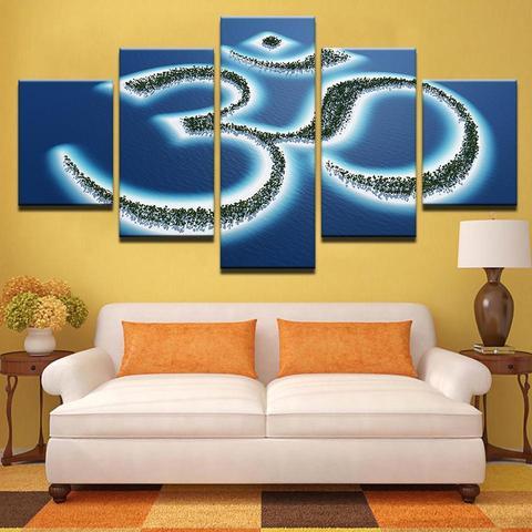 Om Island – Religion Canvas Wall Art