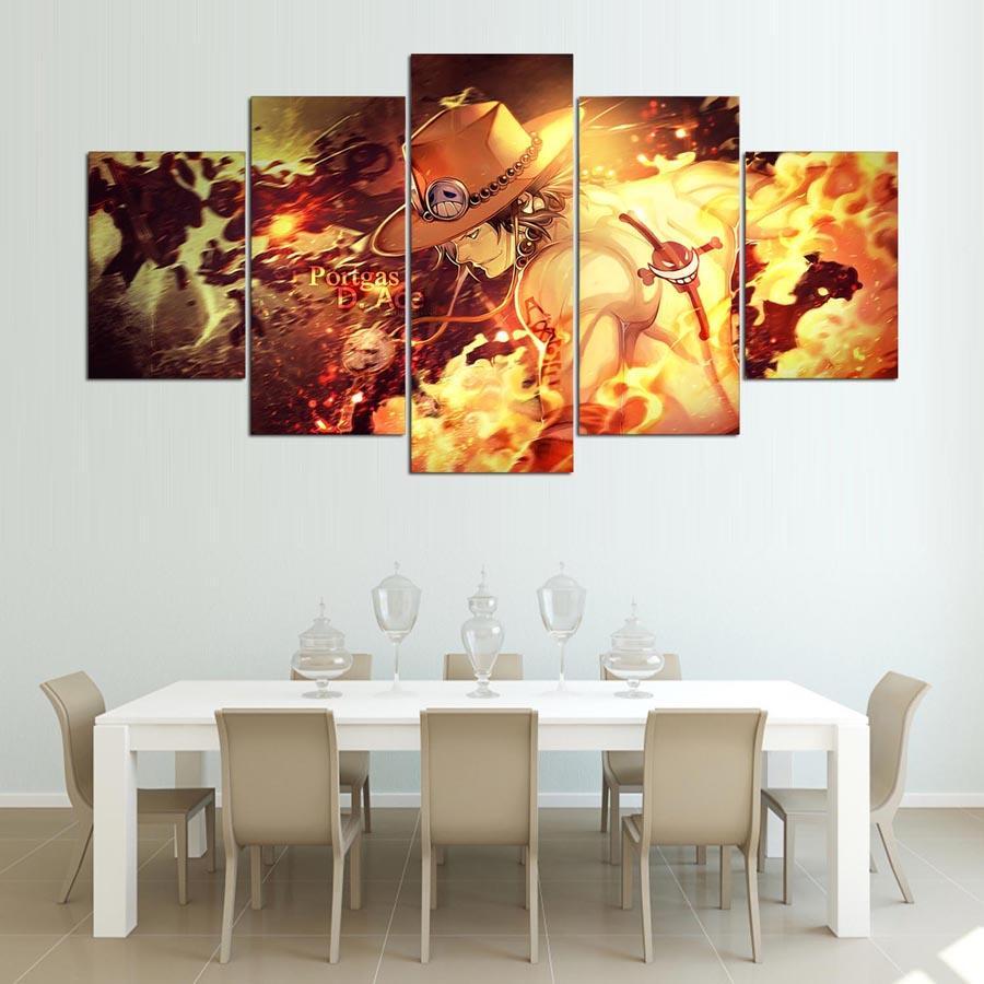 One Piece Ace – Anime Canvas Wall Art