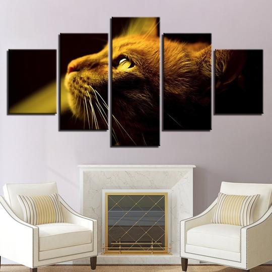 Orange Tabby Cat – Animal Canvas Wall Art