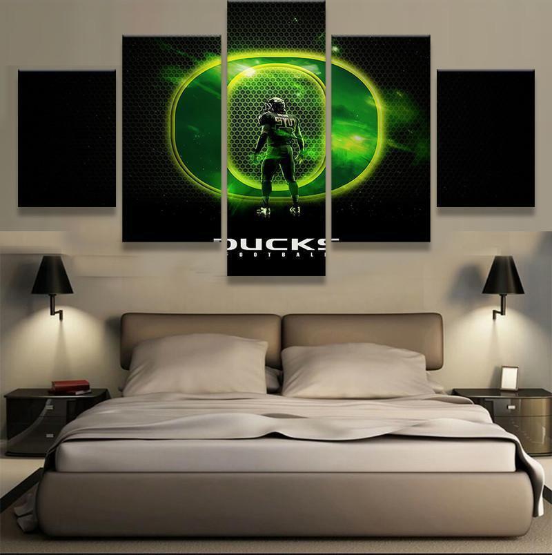 Oregon Ducks 1 Football – Canvas Wall Art