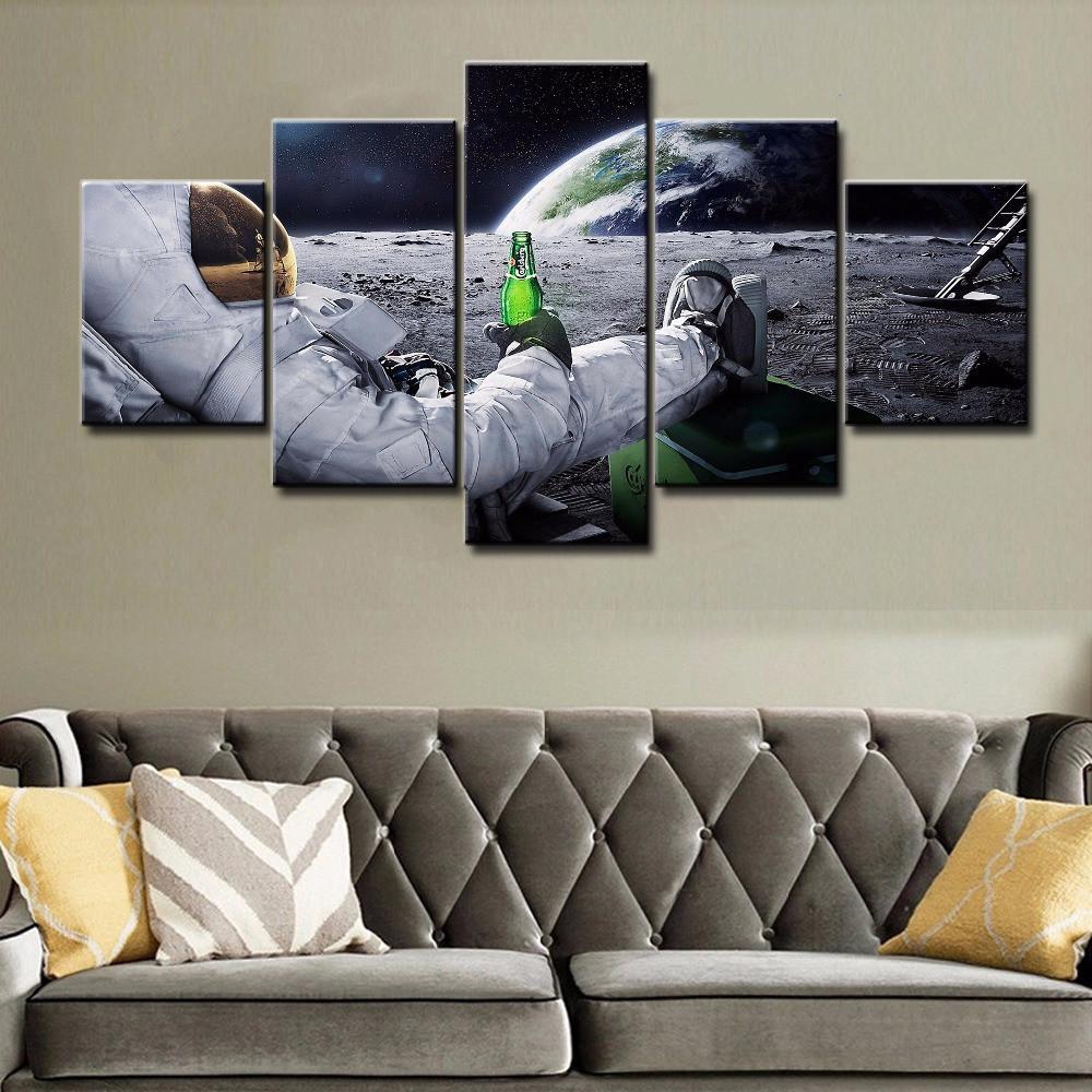 Outer Space – Aircraft Canvas Wall Art