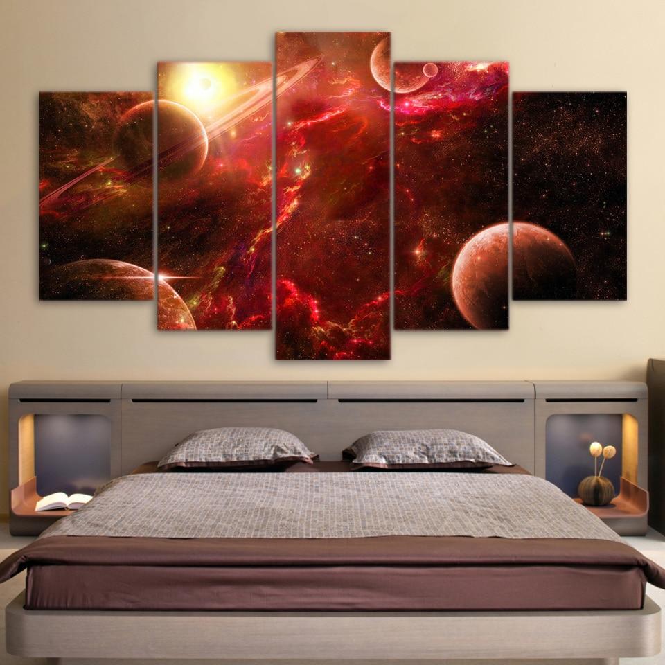 Outer Space Planets Stars – Space Canvas Wall Art