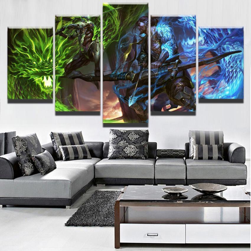 Overwatch Genji And Hanzo Champion Gaming – Canvas Wall Art
