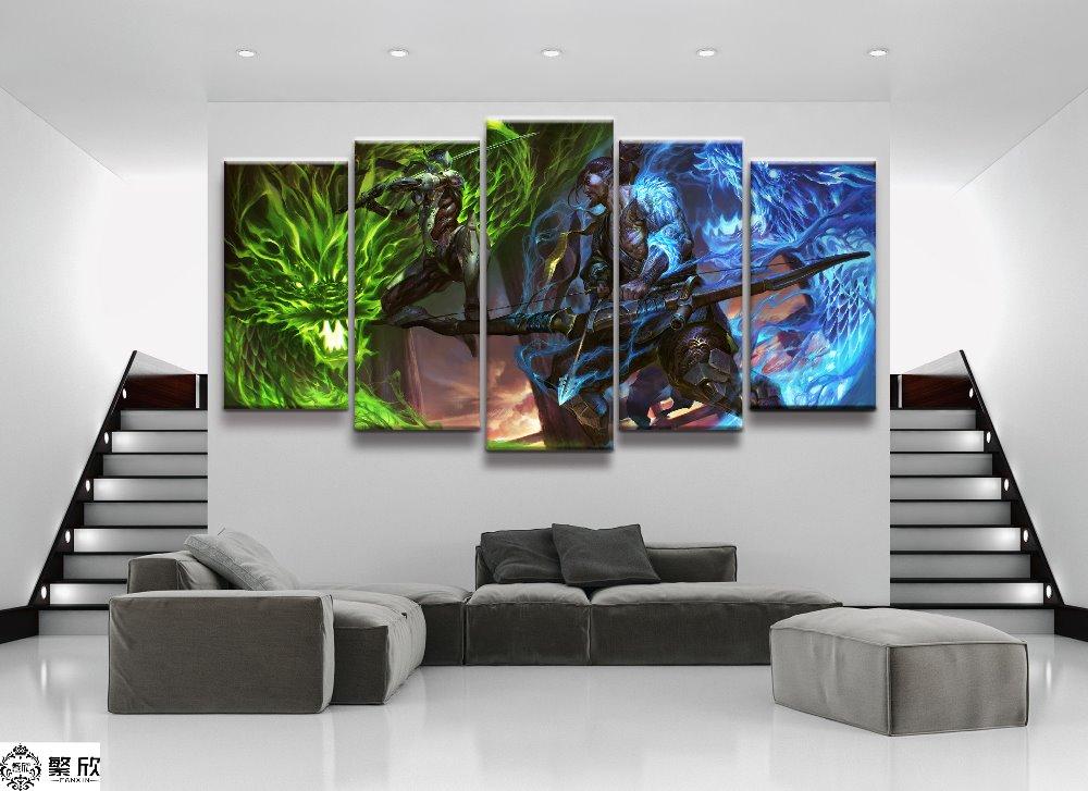 Overwatch: Genji Vs Hanzo – Gaming Canvas Wall Art