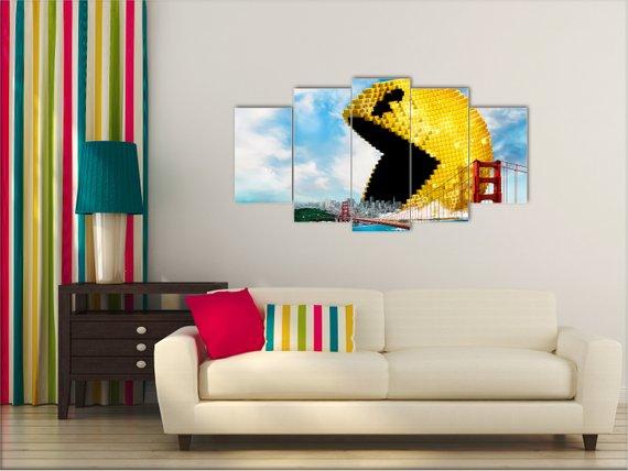 Pacman, Pixels – Gaming Canvas Wall Art