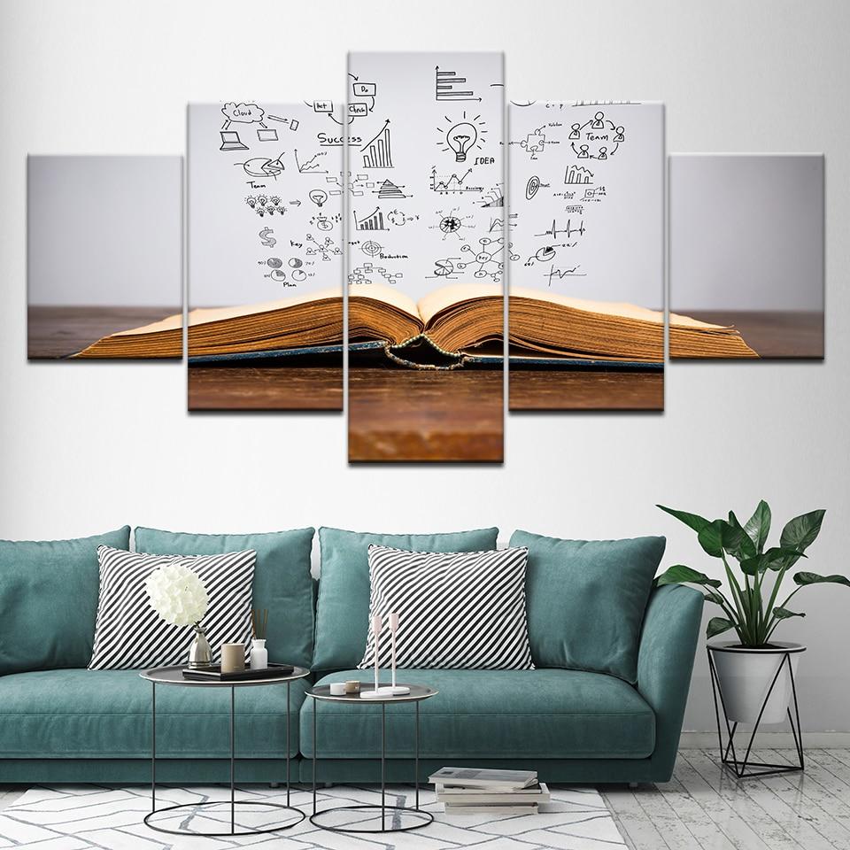 Pages Book – Abstract Canvas Wall Art
