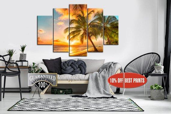 Palm Beach Palm Tree – Nature Canvas Wall Art