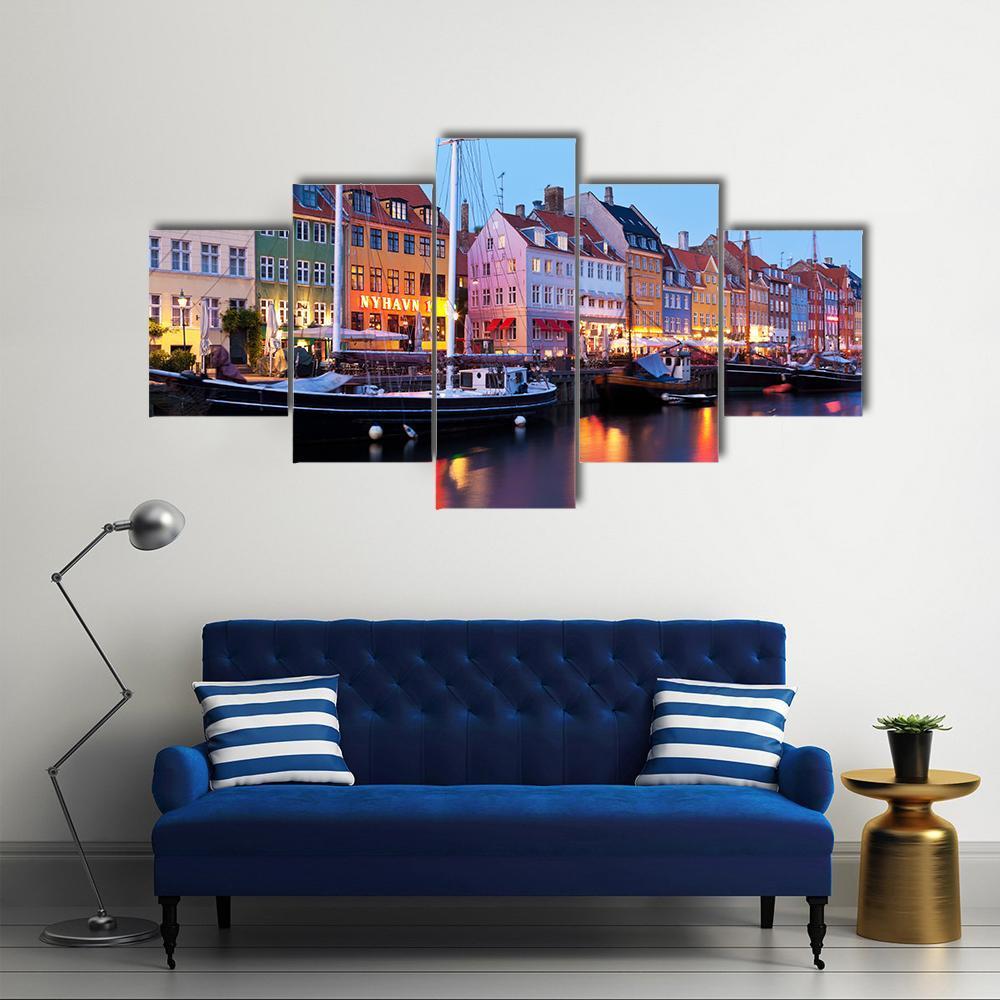 Panorama Of Historical Nyhavn In Copenhagen 1 – Nature Canvas Wall Art