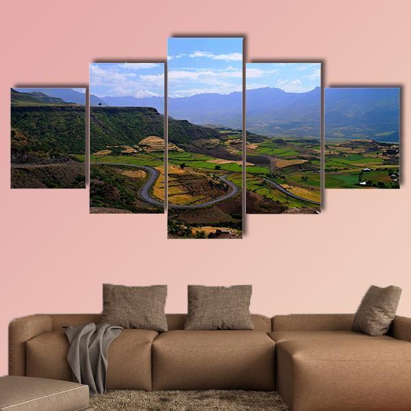 Panorama Of Semien Mountains – Nature Canvas Wall Art